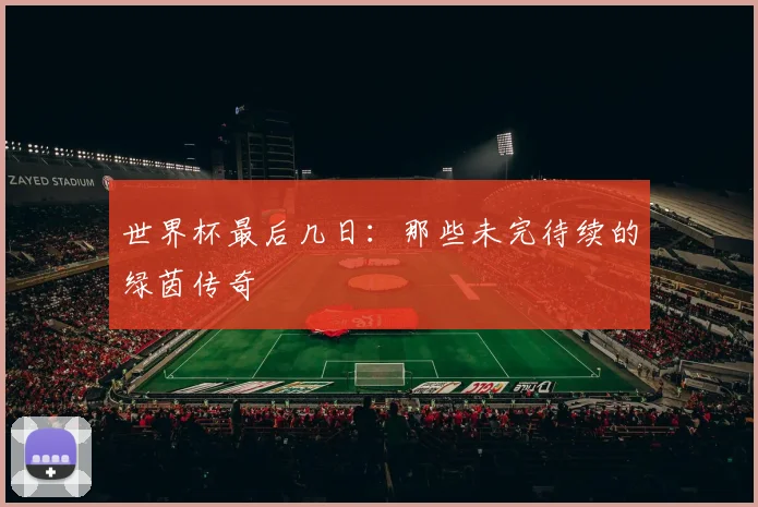世界杯最后几日：那些未完待续的绿茵传奇